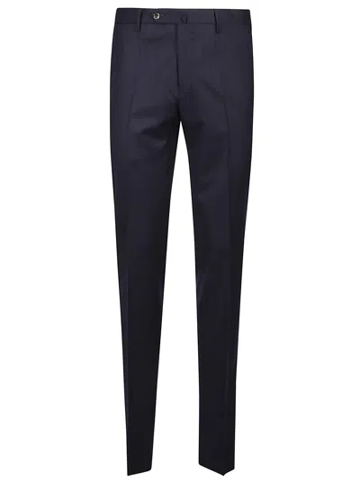 Pt Torino Tailored Stretch-wool Trousers In Black