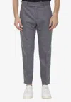 Pt Torino Flannel Trousers In Gray