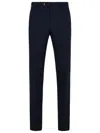 Pt Torino Style Stretch Wool Master Fit Trousers In Navy