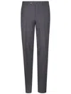 Pt Torino Pressed-crease Trousers In Gray
