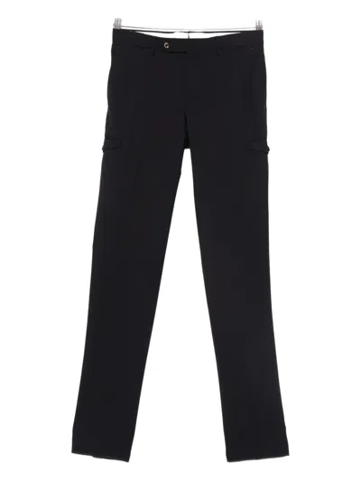 Pt Torino Slim Trousers In Black