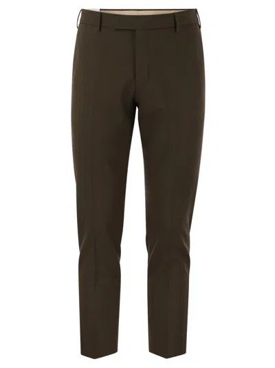 Pt Torino Dieci Brown Trousers