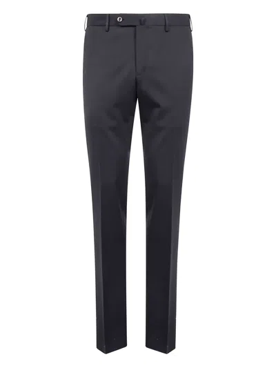 Pt Torino Straight Leg Tailored Trousers In Black
