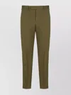 Pt Torino Straight Cut Trousers Pockets In Green