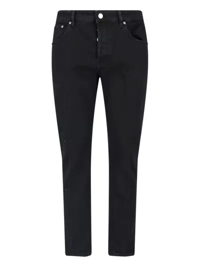 Pt Torino Straight Jeans In Black