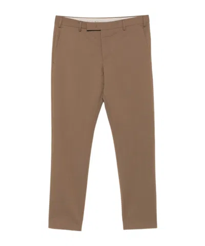 Pt Torino Straight-leg Casual Pants In Brown