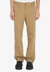 Pt Torino Straight Leg Trousers In Cotton And Linen