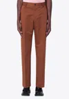 Pt Torino Straight-leg Chino Pants In Brown