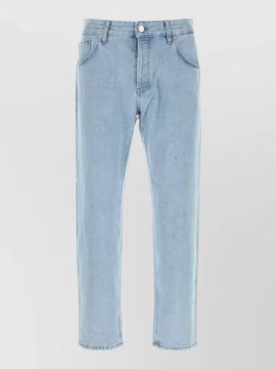 Pt Torino Straight Leg Denim Jeans Five Pocket Design In Blue