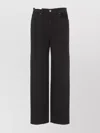Pt Torino Straight Leg Denim Trousers With Five Pockets In Black