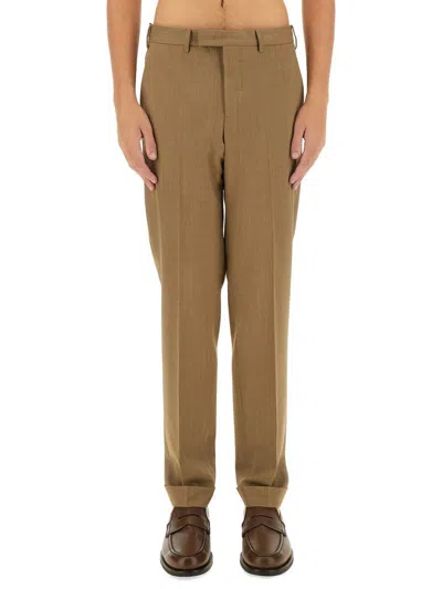 Pt Torino Classic Straight Leg Jeans In Beige