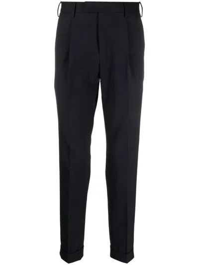 Pt Torino Straight-leg Tailored Trousers In Blue