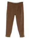 Pt Torino Straight-leg Tailored Trousers In Brown