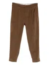 Pt Torino Straight-leg Tailored Trousers In Brown