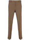 Pt Torino Straight-leg Tailored Trousers In Brown