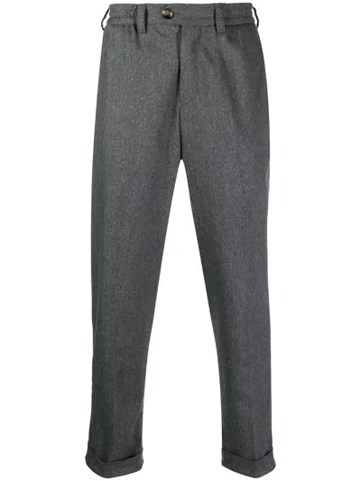 Pt Torino Straight-leg Tailored Trousers In Grey