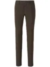 Pt Torino Gabardine Skinny Pants Clothing In Brown