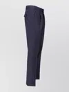 Pt Torino Straight Leg Trousers Cuffed Hem In Blue
