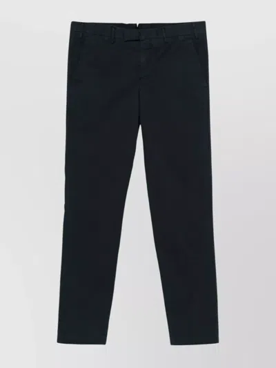 Pt Torino Straight Leg Trousers Featuring Pockets In Black
