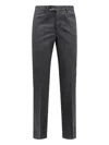 Pt Torino Style Stretch Cotton Master Fit Trousers In Gray