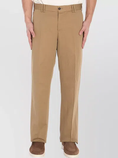 PT TORINO STRAIGHT LEG TROUSERS IN COTTON AND LINEN