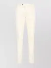 Pt Torino Back Slit Stretch Cotton Blend Trousers In Pink