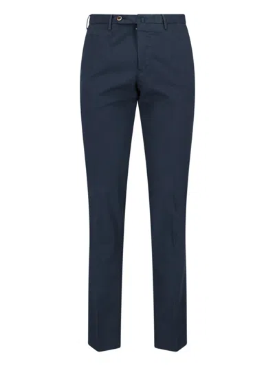 Pt Torino Straight Trousers In Blue