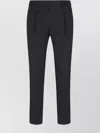 Pt Torino Navy Blue Cotton Trousers In Black