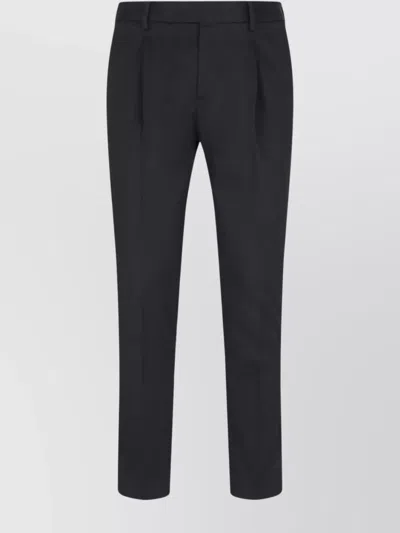PT TORINO STRAIGHT TROUSERS FEATHER DETAIL