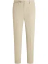 Pt Torino Cotton Trousers With Pockets And Loops In Neutrals