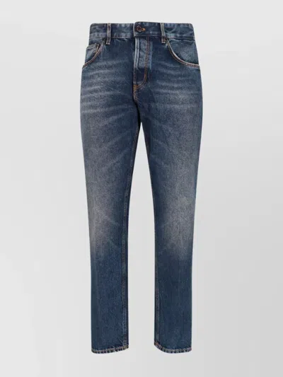 PT TORINO STRAIGHT TROUSERS WITH BELT LOOPS AND POCKETS