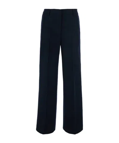 Pt Torino Pressed-crease Wide-leg Trousers In Blue