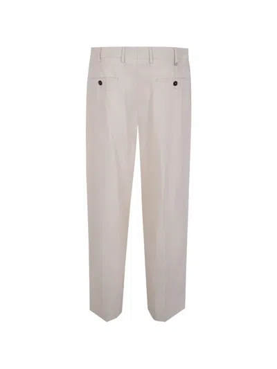 Pt Torino Straight-leg Cotton Trousers In Neutral