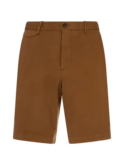 Pt Torino Straight-leg Shorts In Brown