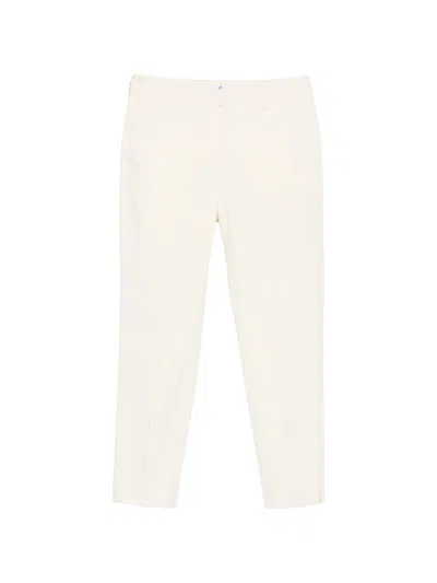 Pt Torino Straight-leg Trousers With Button And Zip Closure - Women's In White