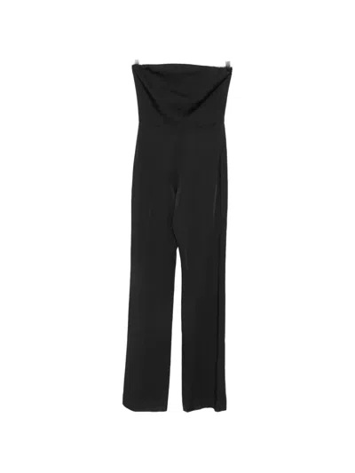 Pt Torino Strapless Jumpsuit In Black