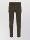 PT TORINO STREAMLINED STRETCH COTTON TROUSERS WITH WAIST BELT LOOPS