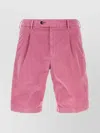 Pt Torino Fuchsia Stretch Corduroy Bermuda Shorts