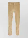 Pt Torino Stretch Corduroy Trousers Featuring Pockets In Brown