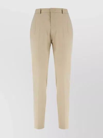 Pt Torino Stretch Cotton Blend Pants In Neutral
