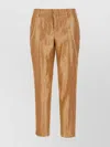 PT TORINO STRETCH COTTON BLEND PANTS WITH SHINY FINISH