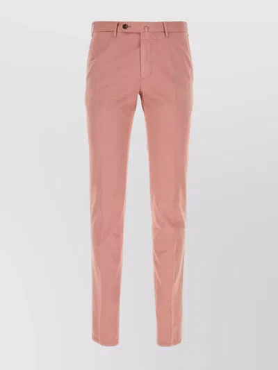 Pt Torino Stretch Cotton Blend Silkochino Pant In Pink