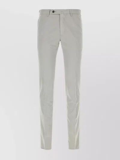 Pt Torino Stretch Cotton Blend Silkochino Pant In Gray