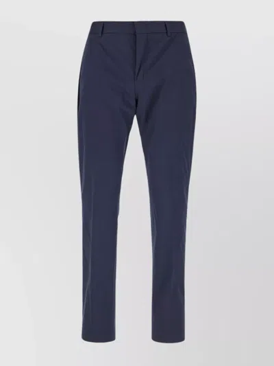 Pt Torino Stretch Cotton Blend Trousers In Blue