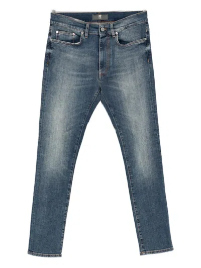 Pt Torino Stretch-cotton Jeans In Blue