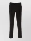 Pt Torino Stretch Cotton Pant With Pockets And Loops In Black