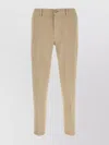 Pt Torino Stretch Cotton Reggae Style Trousers In Neutral