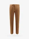 Pt Torino Stretch Cotton Trouser In Brown