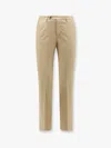 Pt Torino Stretch Cotton Trouser With Logo Metal Charm