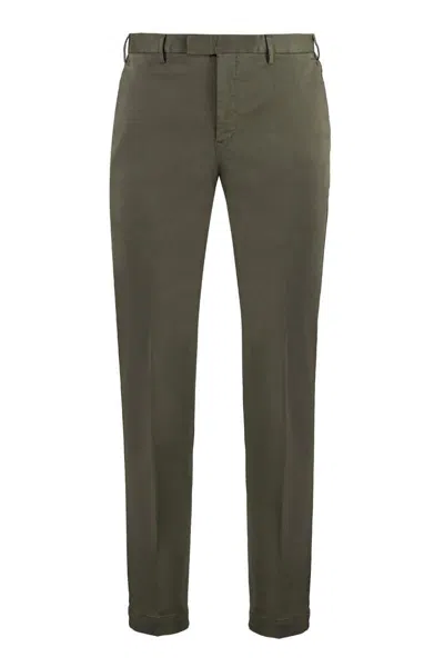 Pt Torino Stretch Cotton Trousers